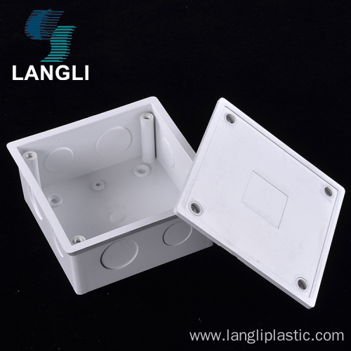 Electrical Accessories 4x4 Pvc Plastic Adapter Junction Box